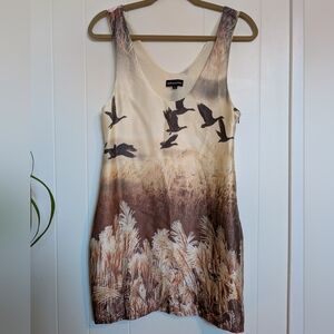 D&G Goose Print Silk Minidress